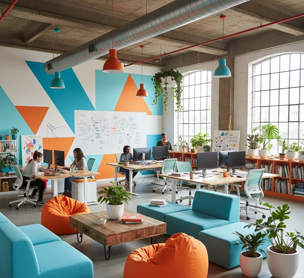 Creative agency workspace design