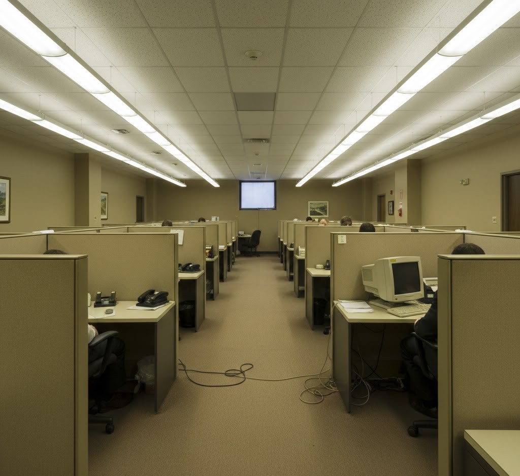 Office space before transformation